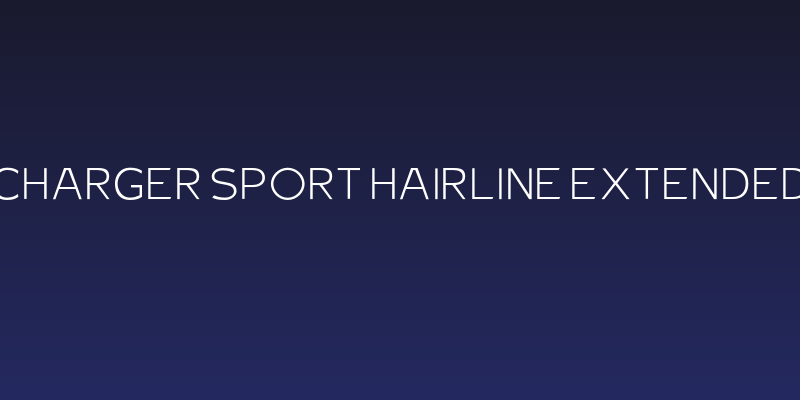 Charger Sport Hairline Extended Social Header
