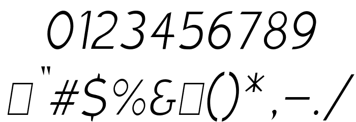 Charger Sport Hairline Narrow Oblique Font OTHER CHARS