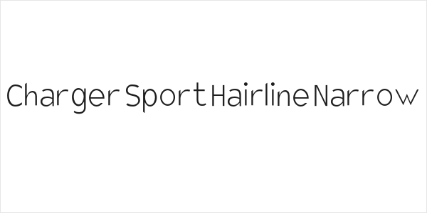 Charger Sport Hairline Narrow Logo
