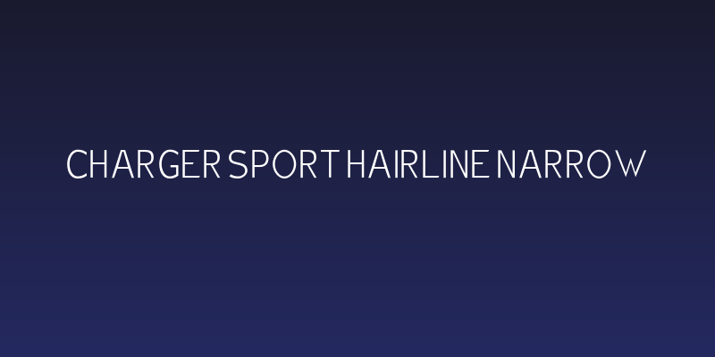 Charger Sport Hairline Narrow Social Header