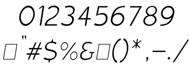 Charger Sport Hairline Oblique Font OTHER CHARS