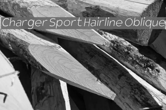 Charger Sport Hairline Oblique Font examples