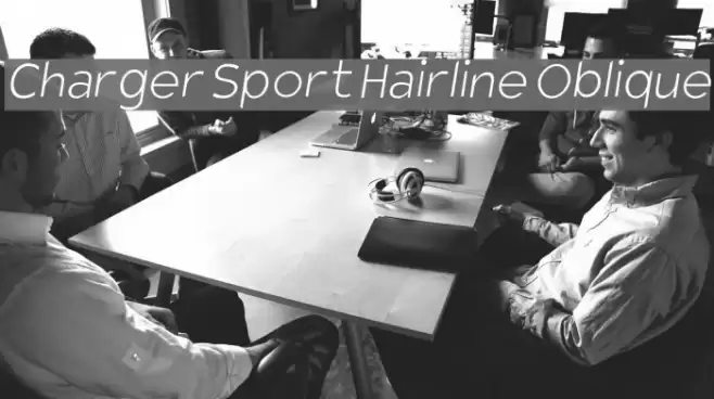 Charger Sport Hairline Oblique Font examples