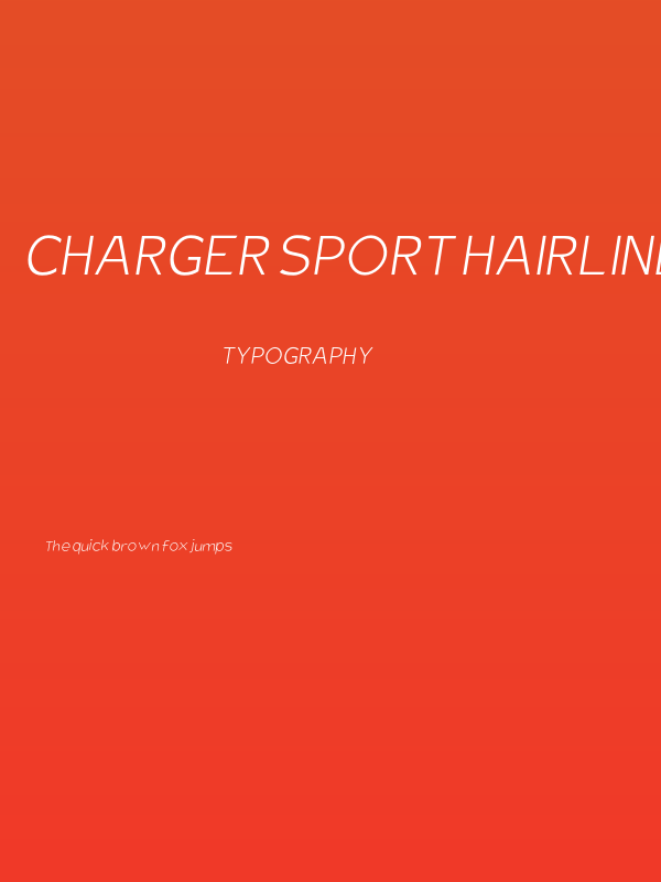 Charger Sport Hairline Oblique Poster