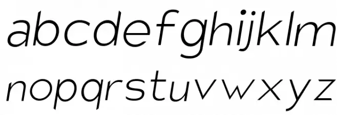 Charger Sport Hairline Oblique 字体 小写