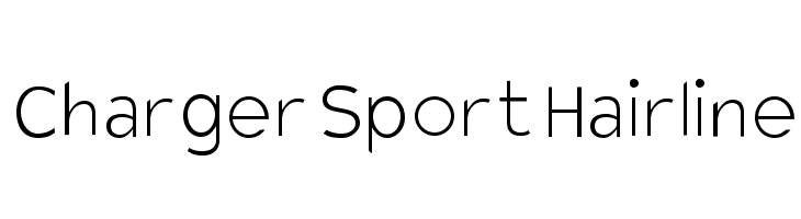 Charger Sport Hairline Font