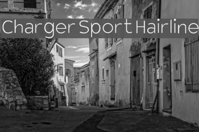 Charger Sport Hairline Font examples