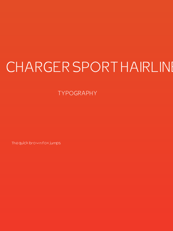 Charger Sport Hairline Poster