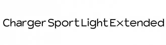Charger Sport Light Extended  Fuentes Gratis Descargar