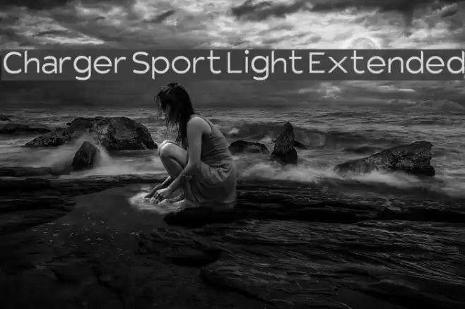 Charger Sport Light Extended Font examples