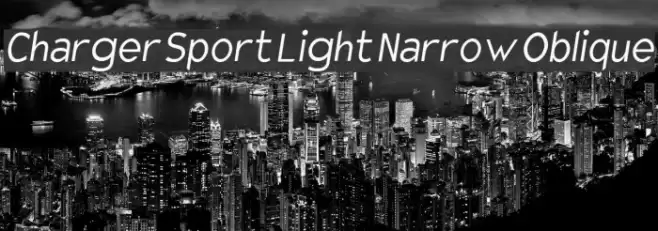 Charger Sport Light Narrow Oblique  examples