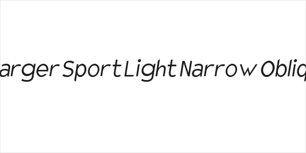 Charger Sport Light Narrow Oblique Logo