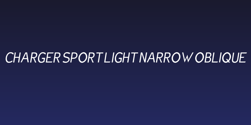 Charger Sport Light Narrow Oblique Social Header