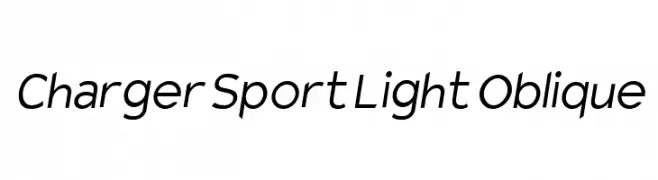 Charger Sport Light Oblique  les polices de caractères gratuit tlcharger
