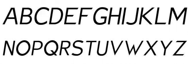 Charger Sport Light Oblique Schriftart Groß
