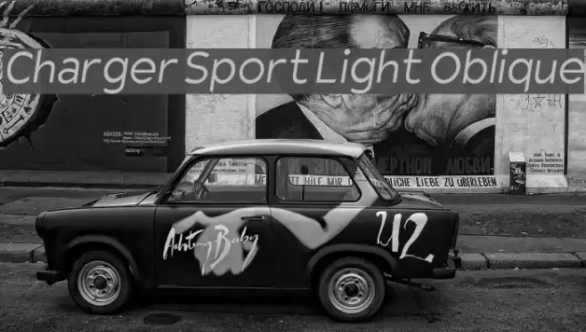 Charger Sport Light Oblique Font examples