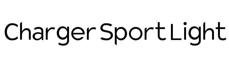 Charger Sport Light Font