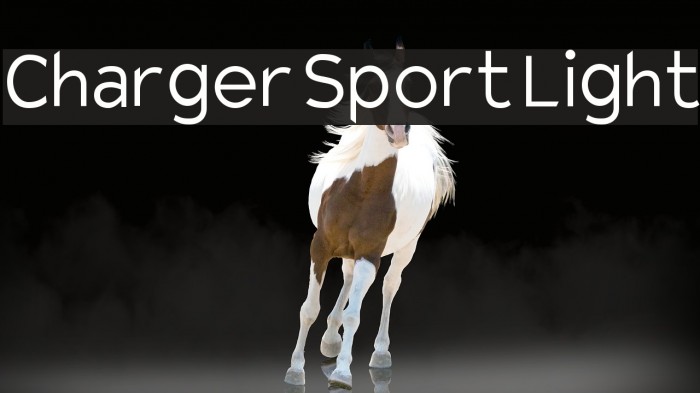 Charger Sport Light Font examples