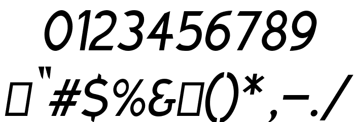 Charger Sport Narrow Oblique Font OTHER CHARS