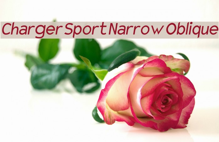 Charger Sport Narrow Oblique Font examples