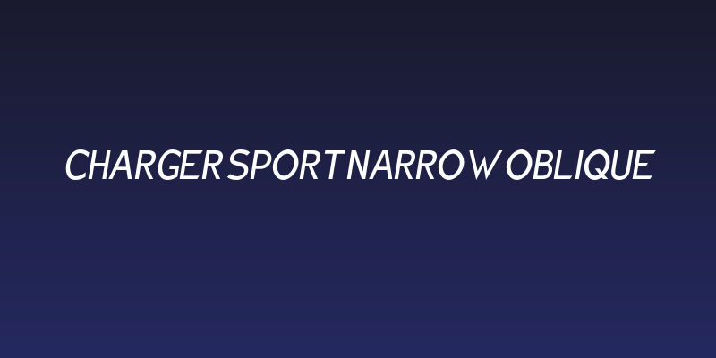 Charger Sport Narrow Oblique Social Header