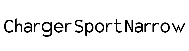 Charger Sport Narrow  Free Fonts Download
