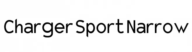 Charger Sport Narrow  Fuentes Gratis Descargar