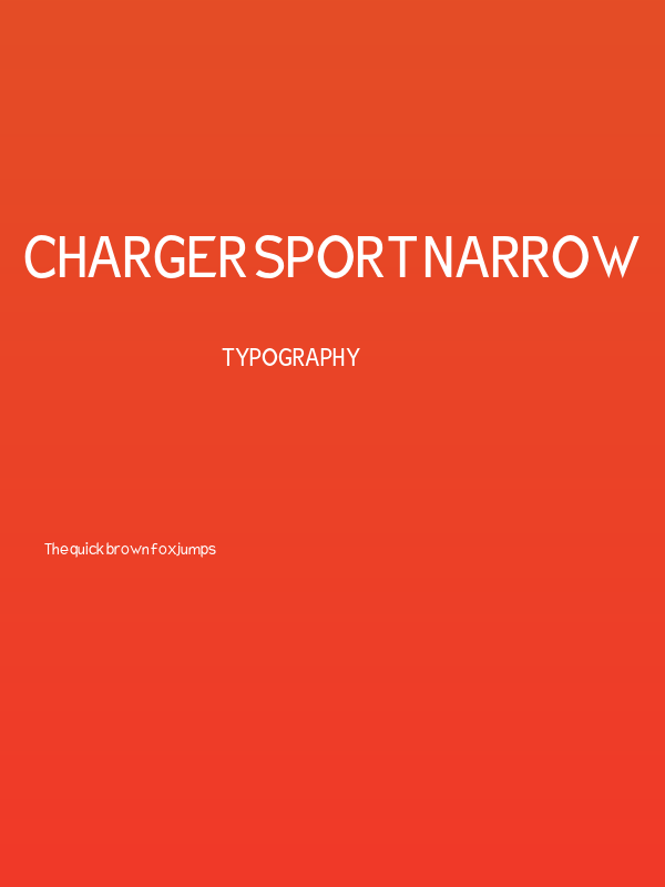 Charger Sport Narrow Poster