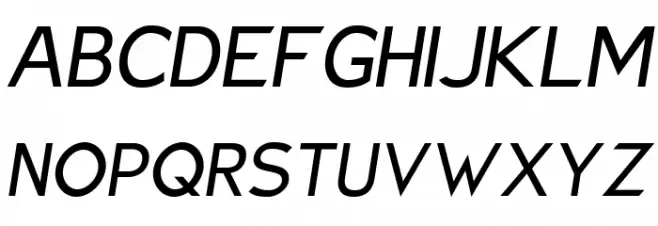 Charger Sport Oblique Font UPPERCASE