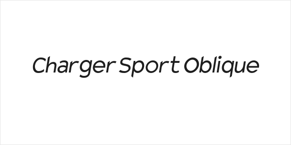 Charger Sport Oblique Logo