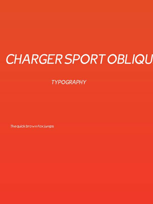 Charger Sport Oblique Poster
