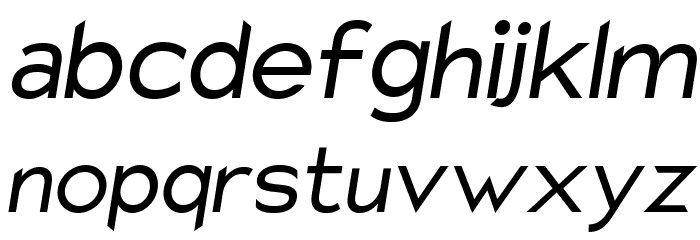 Charger Sport Oblique Font LOWERCASE