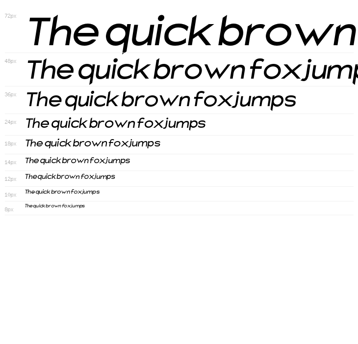 Charger Sport SemiBold Extended Oblique Waterfall