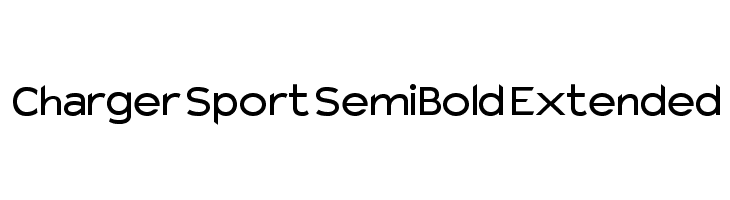 Charger Sport SemiBold Extended  Fuentes Gratis Descargar