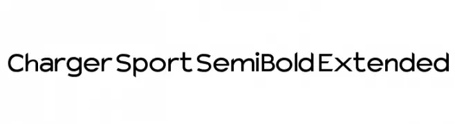 Charger Sport SemiBold Extended  नि: शुल्क फ़ॉन्ट्स डाउनलोड