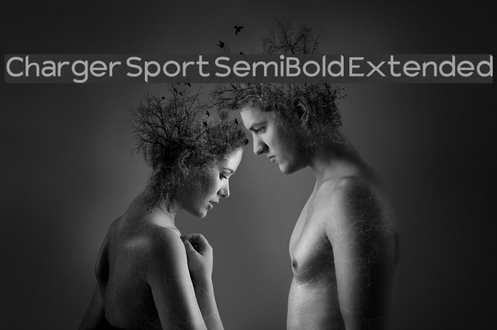 Charger Sport SemiBold Extended Font examples