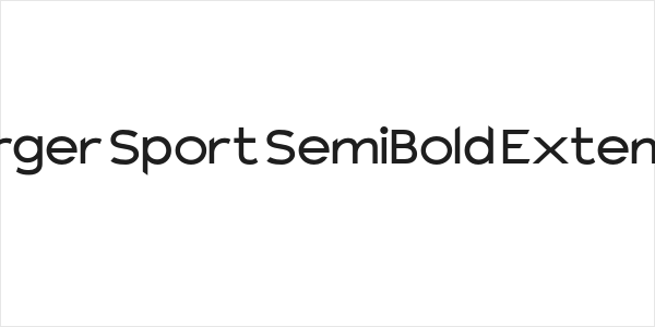 Charger Sport SemiBold Extended Logo