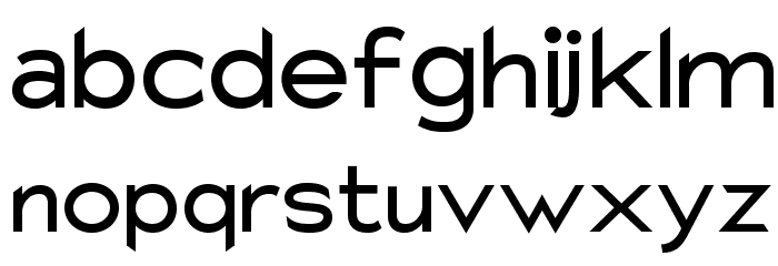 Charger Sport SemiBold Extended Font LOWERCASE