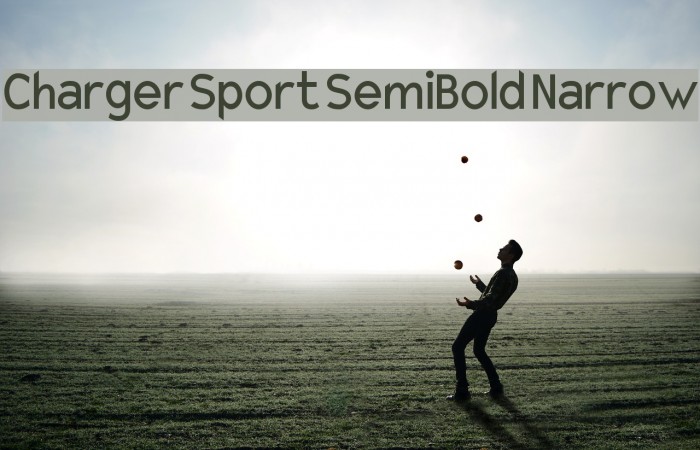 Charger Sport SemiBold Narrow Font examples