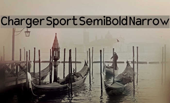 Charger Sport SemiBold Narrow Font examples