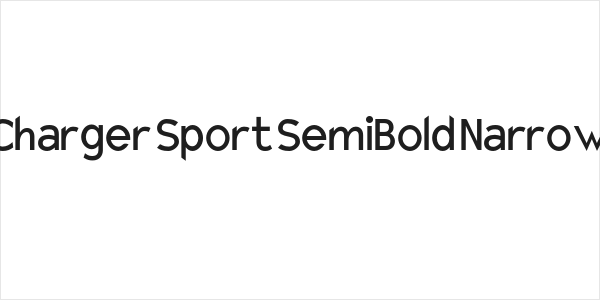 Charger Sport SemiBold Narrow Logo