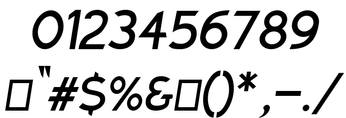 Charger Sport SemiBold Oblique Font OTHER CHARS