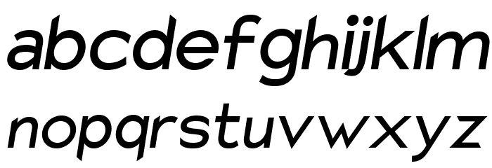 Charger Sport SemiBold Oblique Font LOWERCASE