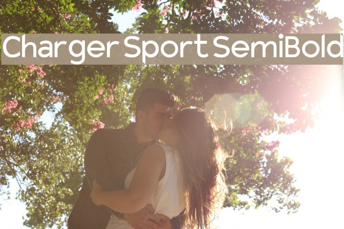 Charger Sport SemiBold Font examples