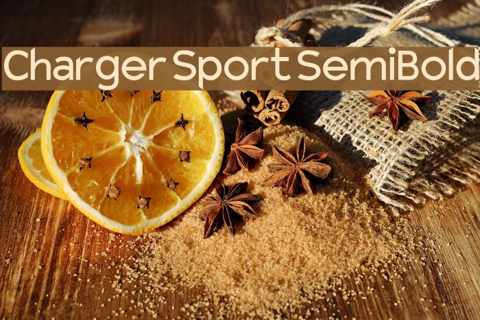Charger Sport SemiBold Font examples