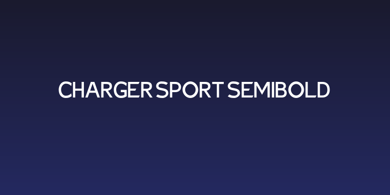 Charger Sport SemiBold Social Header