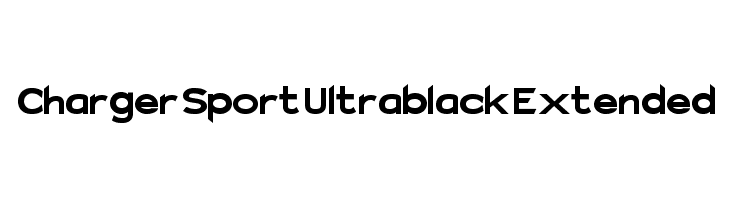 Charger Sport Ultrablack Extended Font