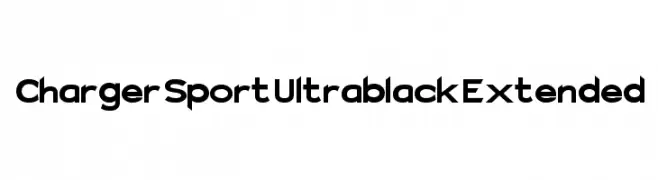 Charger Sport Ultrablack Extended  Frei Schriftart Herunterladen