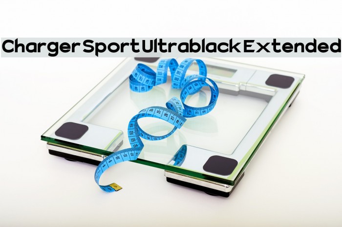 Charger Sport Ultrablack Extended Font examples
