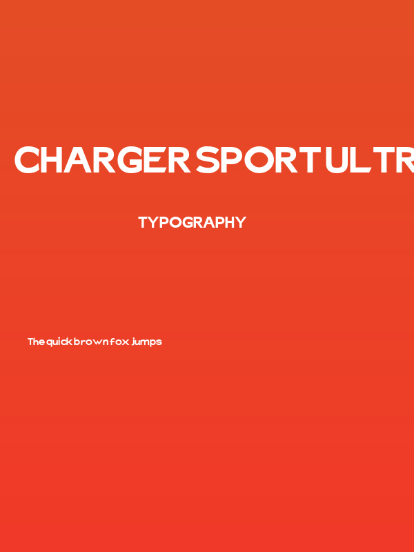 Charger Sport Ultrablack Extended Poster